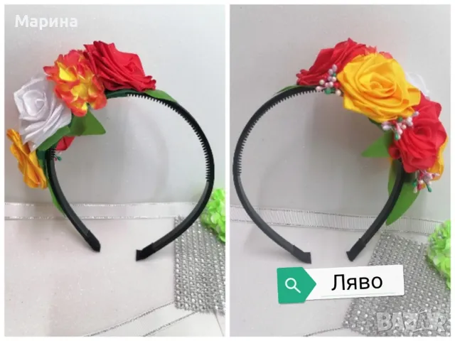 Китка за глава, вариант 3, снимка 5 - Шноли, диадеми, ленти - 45361182