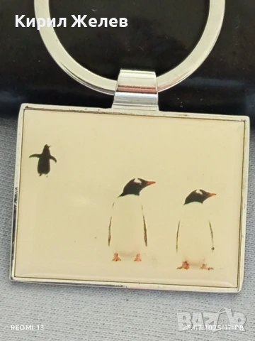 Много красив стилен дизайн ключодържател с пингвини перфектно състояние 49115, снимка 2 - Други - 51119206