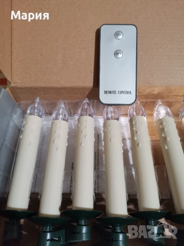 Коледни LED свещи за елха, снимка 2 - Декорация за дома - 52860200