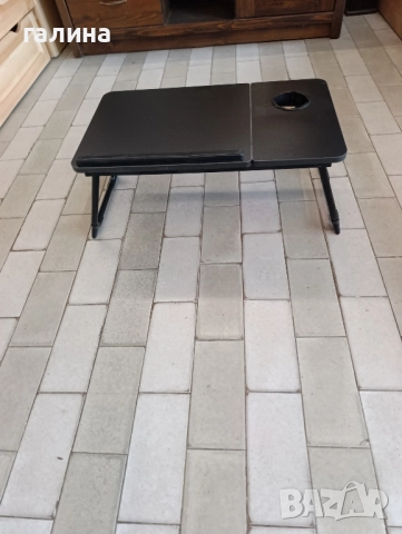 Сгъваема маса за лаптоп, регулируема с 5 ъгъла, снимка 7 - Маси - 52505265