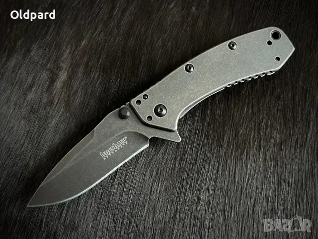 Мощен джобен сгъваем нож Kershaw Cryo Hinderer Framelock (155BW), снимка 1 - Ножове - 48693742