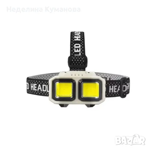 🧨 ПРОФЕСИОНАЛЕН LED ЧЕЛНИК EDAR HX816S | USB‑C | 4 РЕЖИМА | СЕНЗОР, снимка 1