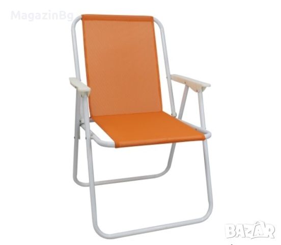 Сгъваем стол, Изработен от стомана и textilene за къмпинг градина , снимка 2 - Къмпинг мебели - 45864485