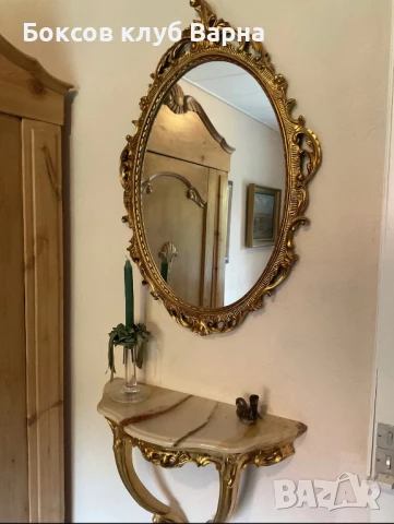 Продавам 3 комплекта  антични конзоли с огледала , снимка 1