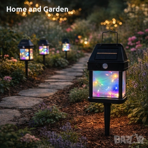 Градинска соларна лампа Fairy Lights HW-889C-1 – мека, цветна светлина