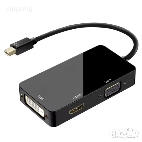 Преходник DeTech, Mini DisplayPort , снимка 2 - Кабели и адаптери - 47568072