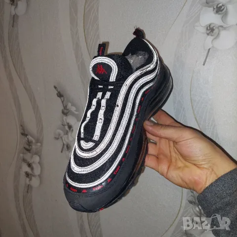 Маратонки Kappa x Nike Air Max 97 OG Black Red AJ1986-004, снимка 15 - Маратонки - 48018575