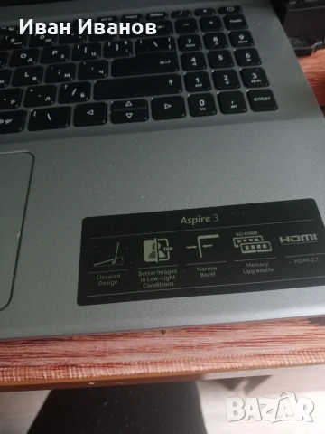 Нов лаптоп Acer +аксесоари в гаранция 2г., снимка 3 - Лаптопи за работа - 53339655