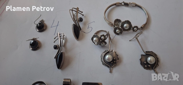 позлатени плакети и Сребърни обеци и Гривни, снимка 7 - Нумизматика и бонистика - 47915107