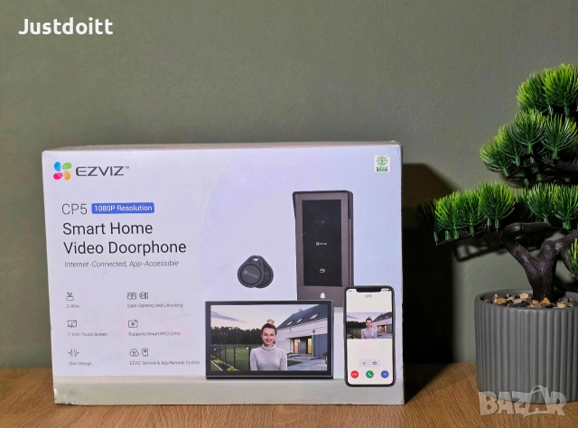 EZVIZ C5 WIFI Видеодомофон 7” цветен екран/дист. отключване/нощно виждане