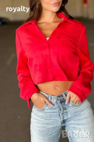 Елегантно дамско сако в червено, снимка 2 - Сака - 52213172