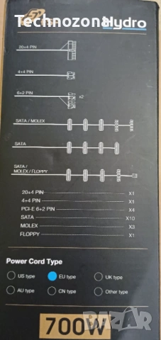 Компютърно захранване FSP Hydro 700W - 80 PLUS Bronze, снимка 4 - Захранвания и кутии - 53266258