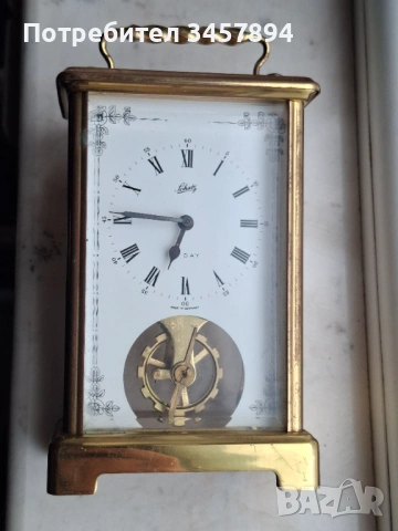 Германски каретен  антикварен часовник