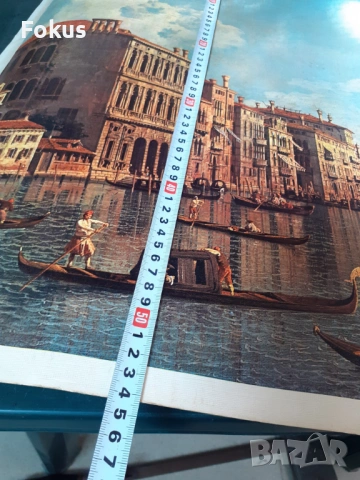 Стар голям плакат постер Венеция Гранд канал, снимка 7 - Антикварни и старинни предмети - 53377894