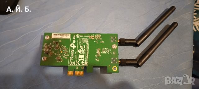 Безжична мрежова карта за pciE слот на компютър TP-Link Archer T4E AC1200, двулентова 5/2,4 G, снимка 2 - Други - 45529993