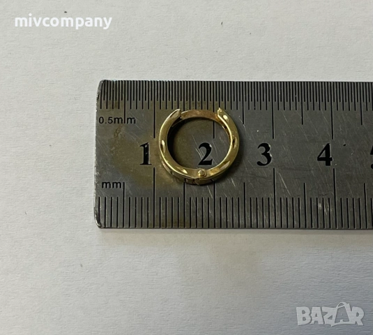 Златни обеци 1.18гр., снимка 3 - Обеци - 53075127