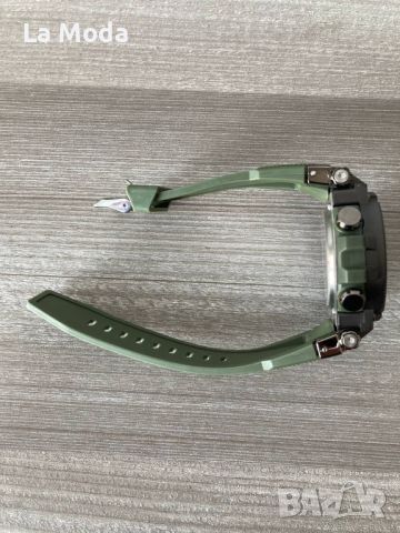 Часовник Casio G-Shock метален корпус зелена каишка реплика, снимка 5 - Мъжки - 45996662