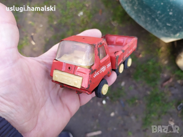 Стара ламаринена играчка/камион, снимка 2 - Антикварни и старинни предмети - 52792824
