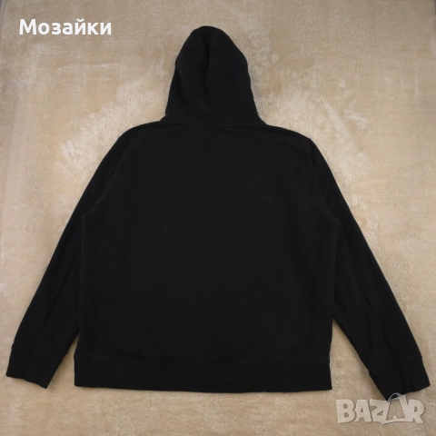 Chiemsee Hoodie XXL органичен памук, като ново, черен с тюркоазен принт, снимка 11 - Суичъри - 53596182
