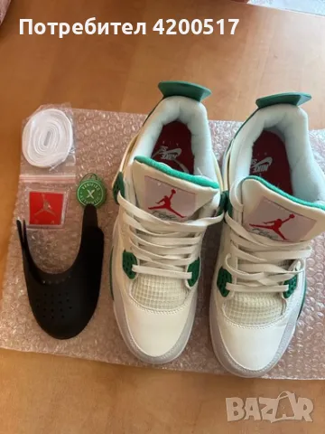 Нови Jordan 4 Retro SB Pine Green, снимка 6 - Маратонки - 46905526