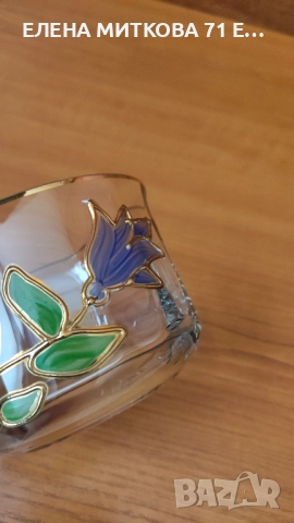 Масивна захарница/бонбониера от кристално стъкло, снимка 4 - Аксесоари за кухня - 52818573