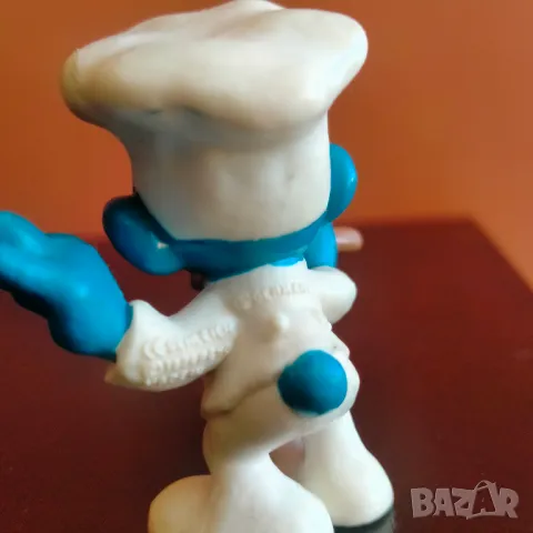 Колекционерска фигурка Schleich Smurf Chef Baker 1979 20042, снимка 8 - Колекции - 48548764