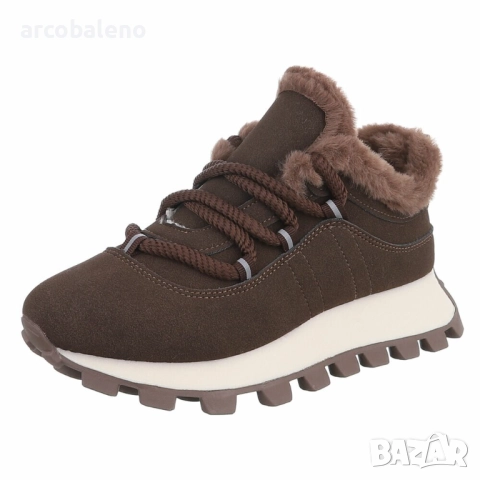 Дамски ниски зимни маратонки, 3цвята 3цвята , снимка 16 - Маратонки - 51841279