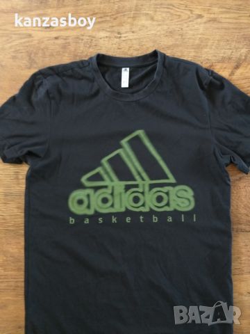 Adidas Logo Basketball  - страхотна мъжка тениска КАТО НОВА , снимка 4 - Тениски - 46308677