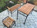 Градинска мебел – маса, пейка и табуретка (Мострени), снимка 1