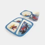 Детски комплект за хранене Bamboo Fibre kids set Spider Man 5 части прибори за хранене Спайдър Мен, снимка 2