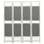 vidaXL 4-Panel Room Divider Grey 140x165 cm Fabric(SKU:338555), снимка 1