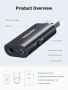 UGREEN USB 2.0 към 3.5 мм Bluetooth предавател, снимка 6