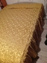 Покривка златиста с драперии за легло/спалня 1.40/2м, снимка 1