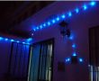 Верига от лампички за външен монтаж, 10м, черен кабел-синя светлина и бял-кабел студено бяла светлин, снимка 1 - Декорация за дома - 45585997