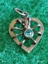 Винтидж сребърен медальон Love Bug Любовно буболече с Топаз много красив стилен дизайн 52579, снимка 1