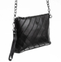 Модерна дамска чанта от ест. к. в елегантен дизайн с метлна дръжка за рамо тип синджир 32/20см , снимка 3
