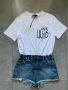Liu Jo + Roxy тениска+къси дънки, снимка 2