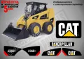 CAT Caterpillar 226B стикери надписи, снимка 3