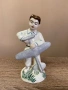 Винтидж порцеланова статуетка „Момче със самолет“, СССР, снимка 1