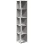 vidaXL Ъглов шкаф, бетонно сив, 33x33x164,5 см, ПДЧ（SKU:809048