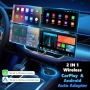 Нов Безжичен CarPlay/Android Auto донгъл с 5GHz Wi-Fi и авто свързване, снимка 4