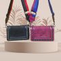 Модерна чанта със спортна дръжка за рамо в наситени пастелни цветове и велурена материя, снимка 1 - Чанти - 45753897