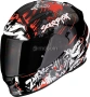 Мото каска за мотор Scorpion EXO 491 Spector Black/Red,очила 318.80 лв. / 163 €, снимка 1