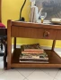 Ретро дървена маса/ шкаф на колелца , снимка 2