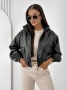 Дамско преходно яке от еко кожа VIANNE, 2цвята , снимка 11