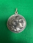 Сребърен медальон с монета - тетрадрахма Александър Велики. №7700, снимка 1