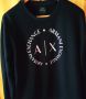 Блуза Армани - Л размер / Armani Exchange Men's Round Logo Sweatshirt - Navy - size L., снимка 1