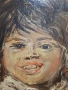 авторска картина "Усмихнато момче" маслени бои върху дървена основа , снимка 8