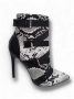 Дамски елегантни боти със змийски принт , снимка 1
