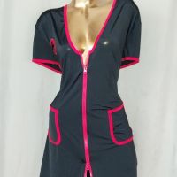 Cottelli Collection 4XL  Черна рокля / медицинска сестра/ с цип по цялата дължина , снимка 2 - Рокли - 45565619